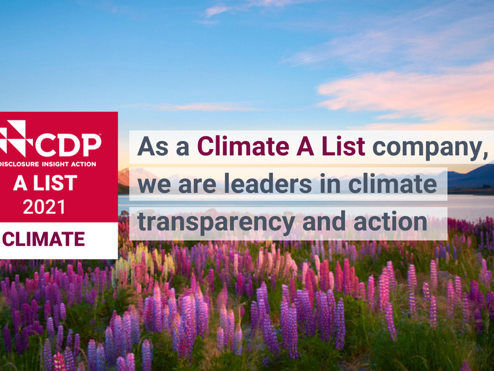 CDP Climate A list company