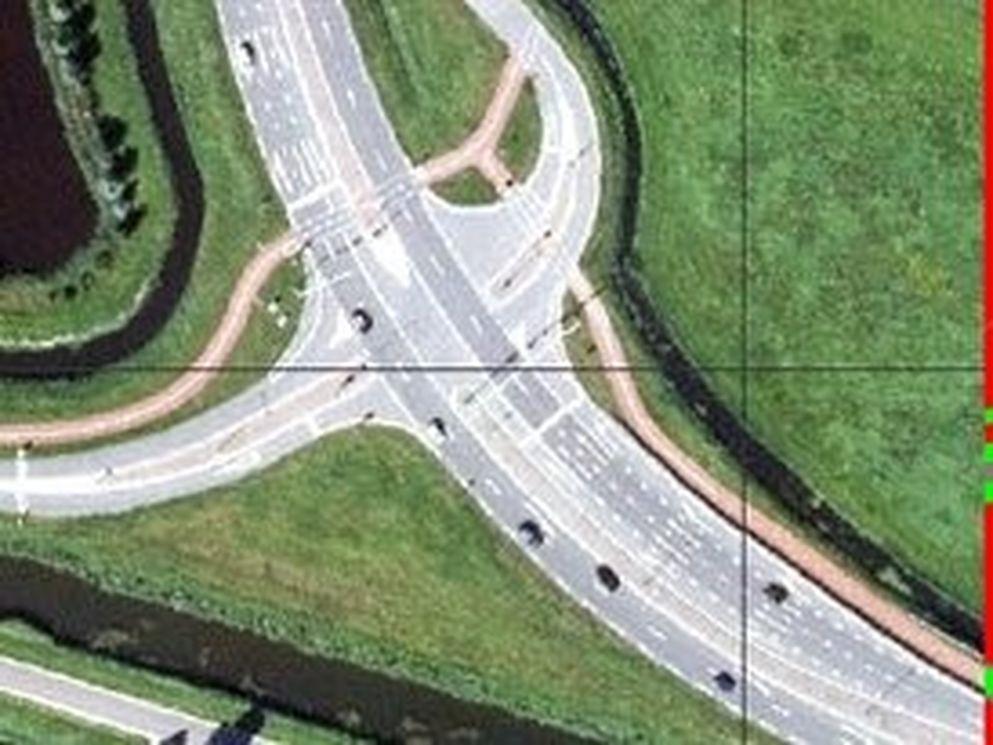 Quick scan van een gebied met de satelliet