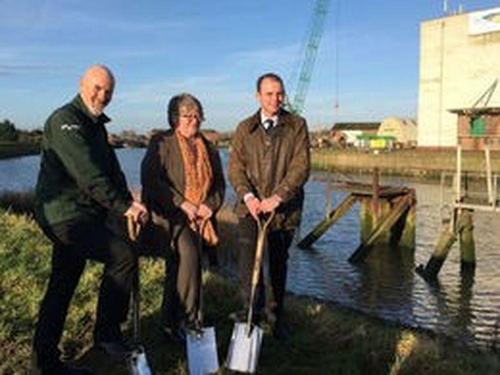 Boston Barrier tidal flood defence construction begins