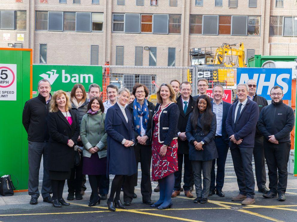 Simon Neville, LTHT Director of Strategy and Planning, meets with sponsors, clinicians who will be using the new complex, BAM Construction team and those involved in bringing the new theatre to life.