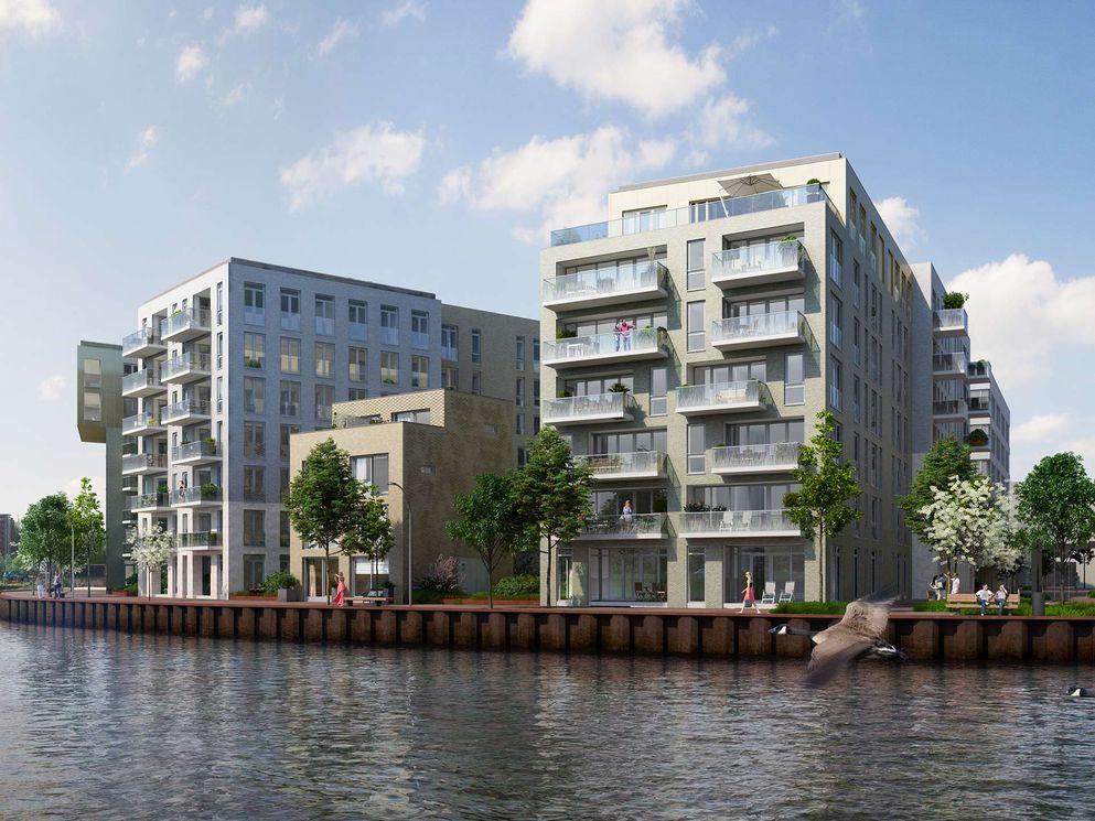 AM geeft startsein bouw Cruquiuswerf voor fraai wonen aan het water in Amsterdam-Oost
