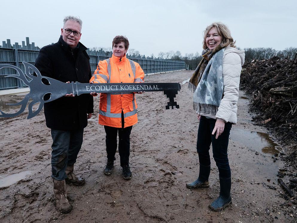 Verbinding natuurgebieden hersteld door Ecoduct Koekendaal