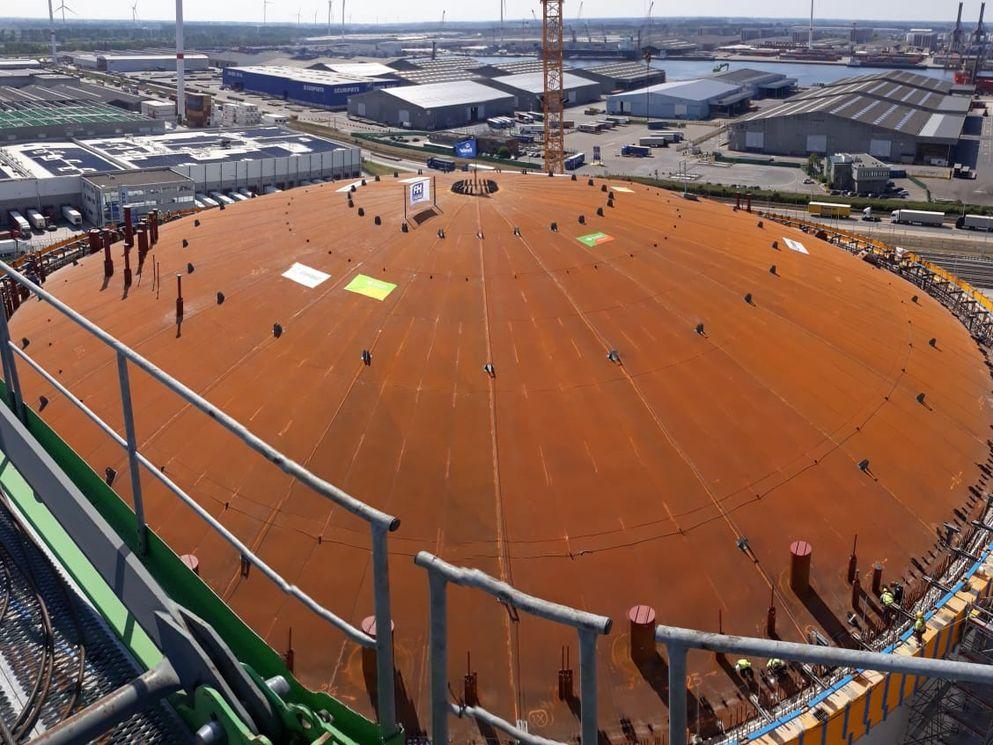 Air rising-operatie bij Oiltanking Antwerp Gas Terminal