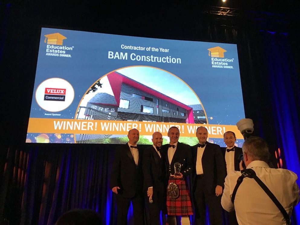 BAM Construction is Contractor of the Year at the Education Estates Annual Conference