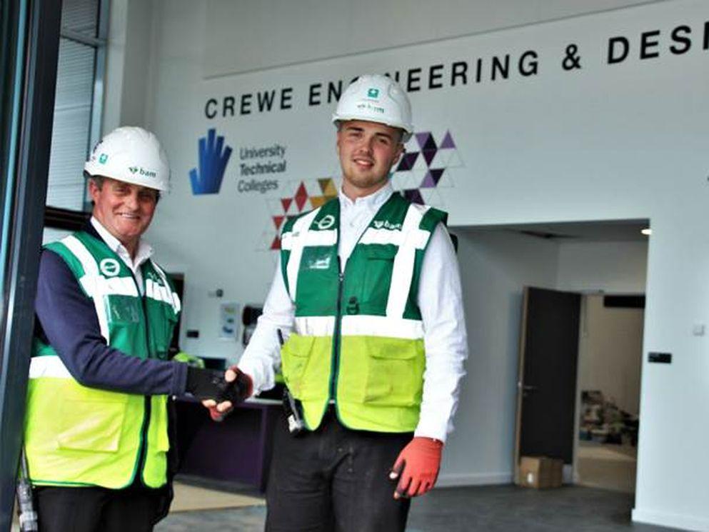 Crewe UTC contractors celebrate the old and the young as project team departs