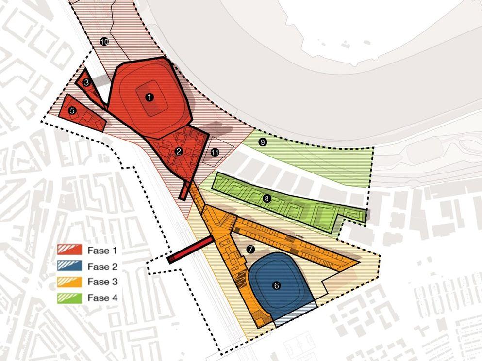 Plattegrond met ontwikkelstrategie