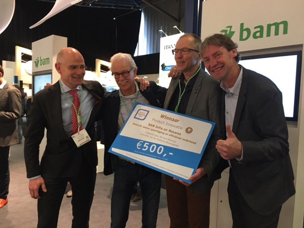 BAM en Movares winnen met ShimLift de InfraTech Innovatieprijs