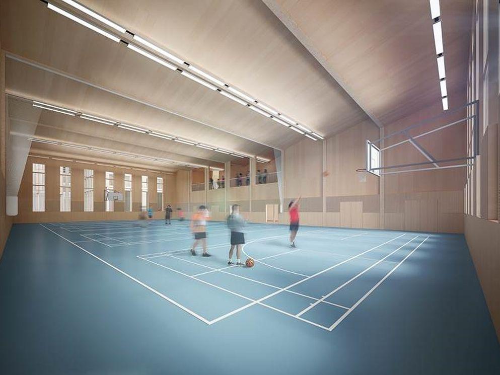 Inside King’s Cross Sports Hall