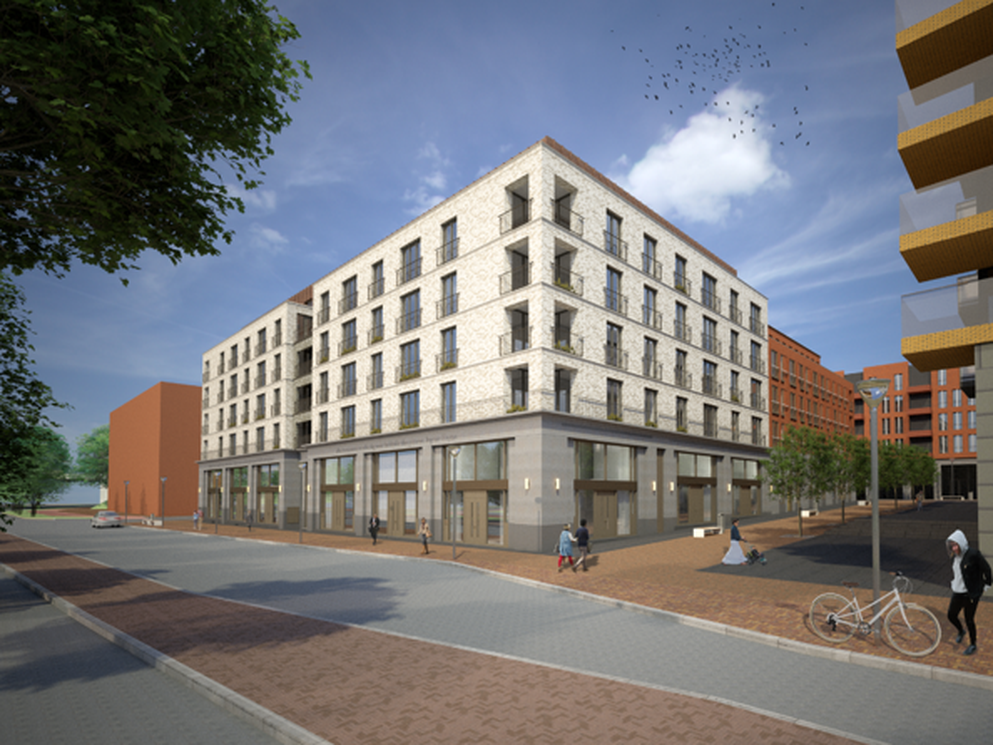 Artist's impression appartementen Leidsche Rijn Centrum