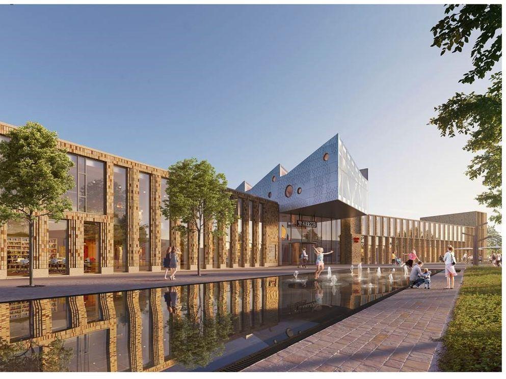 Artist's impression gemeentehuis Midden-Groningen
