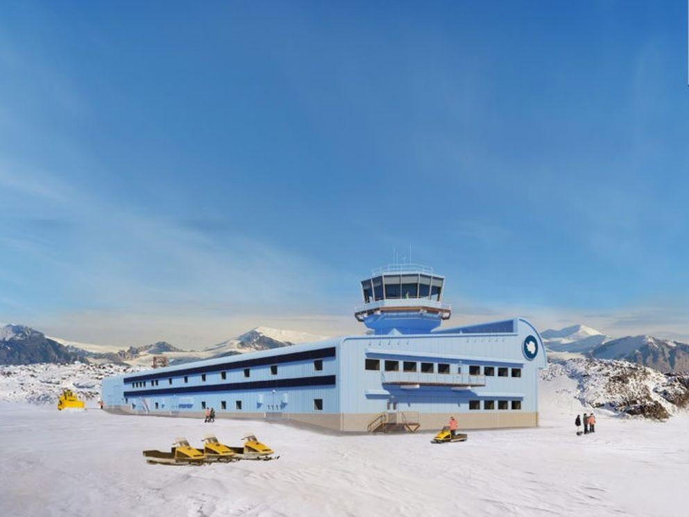 Rothera Research Station, Summer View © Hugh Broughton Architects