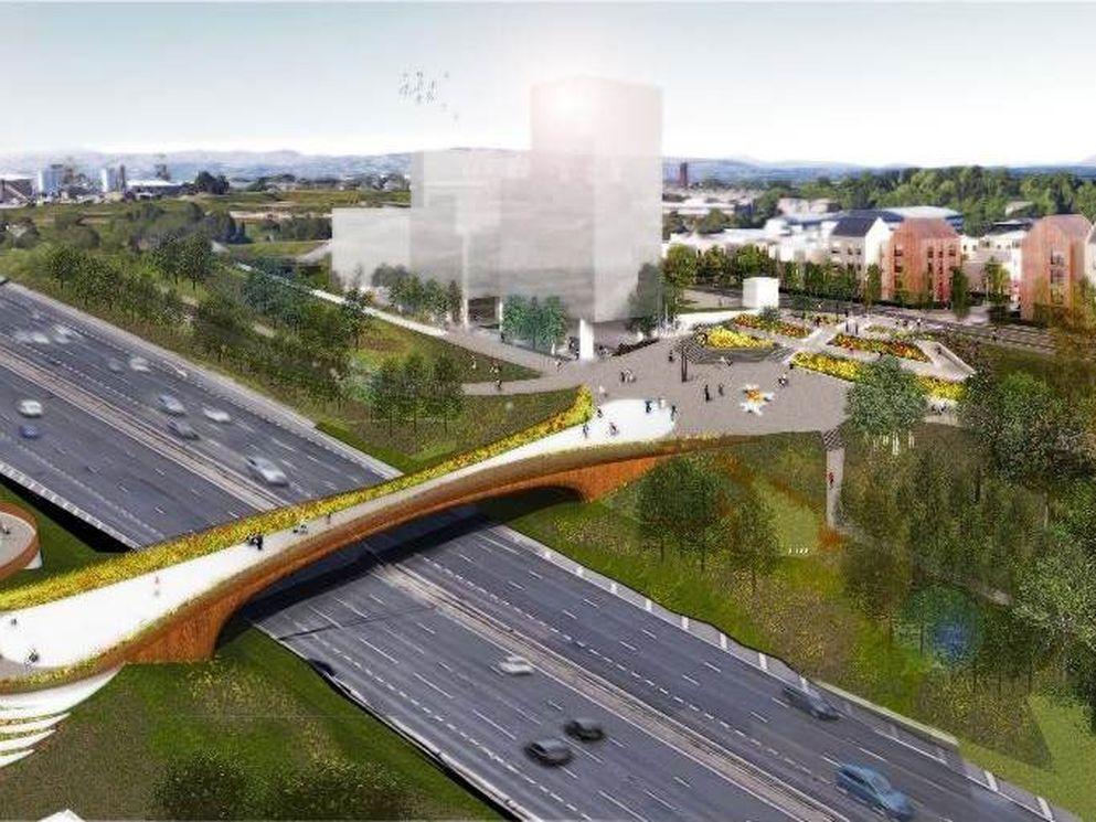 Artist's impression Sighthill M8 bridge
