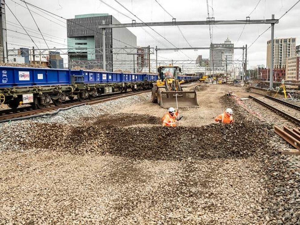 Werk aan het spoor