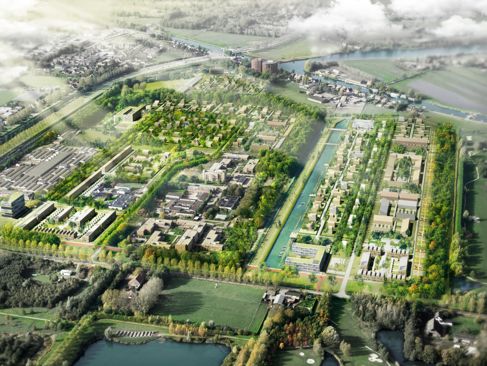 Artist's impression overzicht landgoed Wickevoort