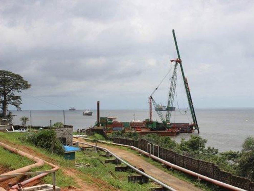 First pile driven at petroleum jetty in Sierra Leone
