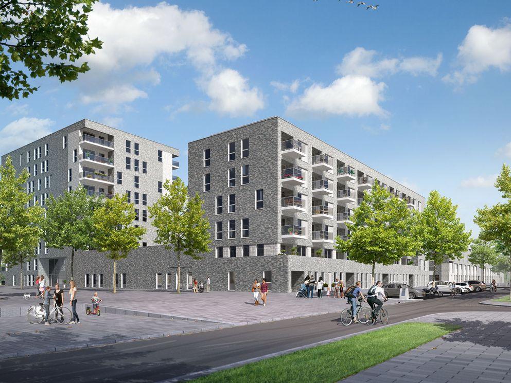 Start bouw van 157 woningen in Veemarkt Utrecht; AM ontwikkelt vrije sector huurwoningen voor Bouwinvest