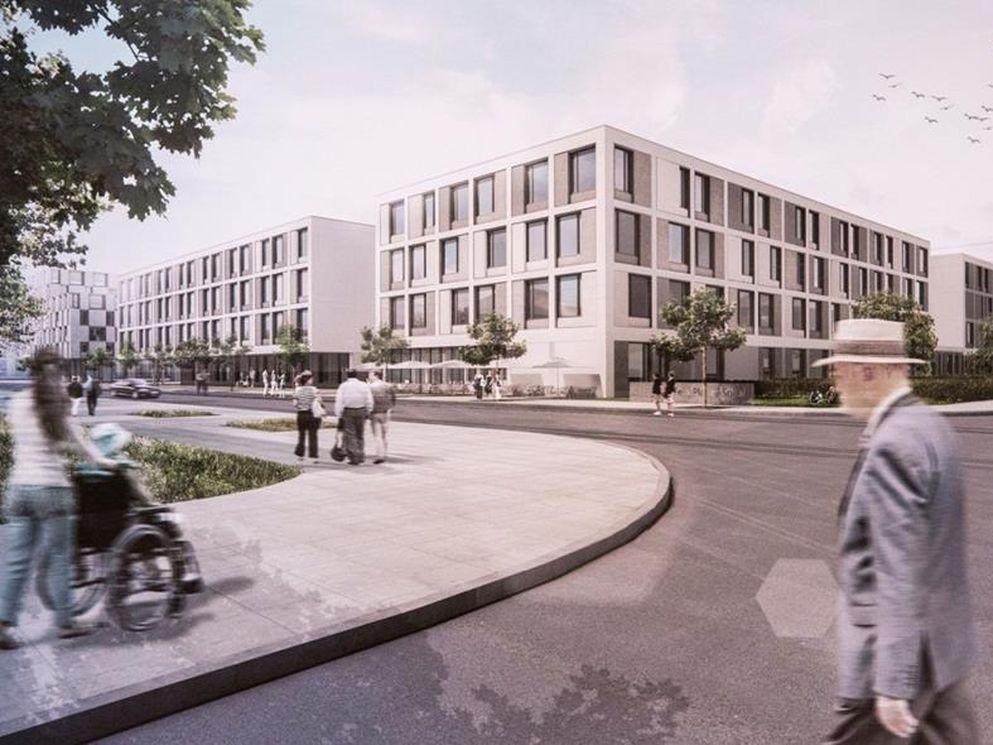 Artist’s impression van het nieuwe academische ziekenhuis Felix Platter-Spital in Bazel © wörner traxler richter planungsgesellschaft mbH