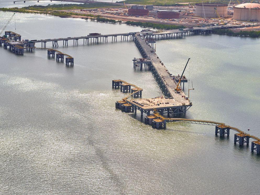 BAM Clough levert overslagsteiger op in Darwin, Australia