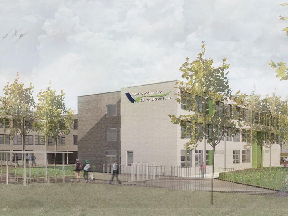 Artists impression Free School in Teesside