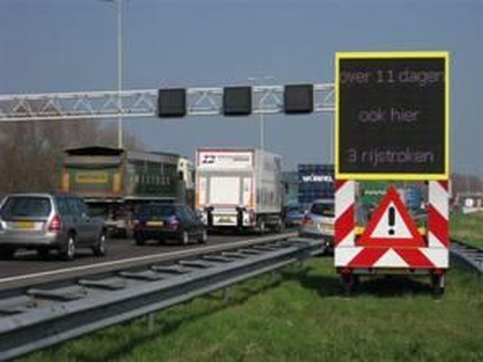 Het aftellen op de A4 is begonnen; nog elf dagen tot ingebruikname extra rijstrook