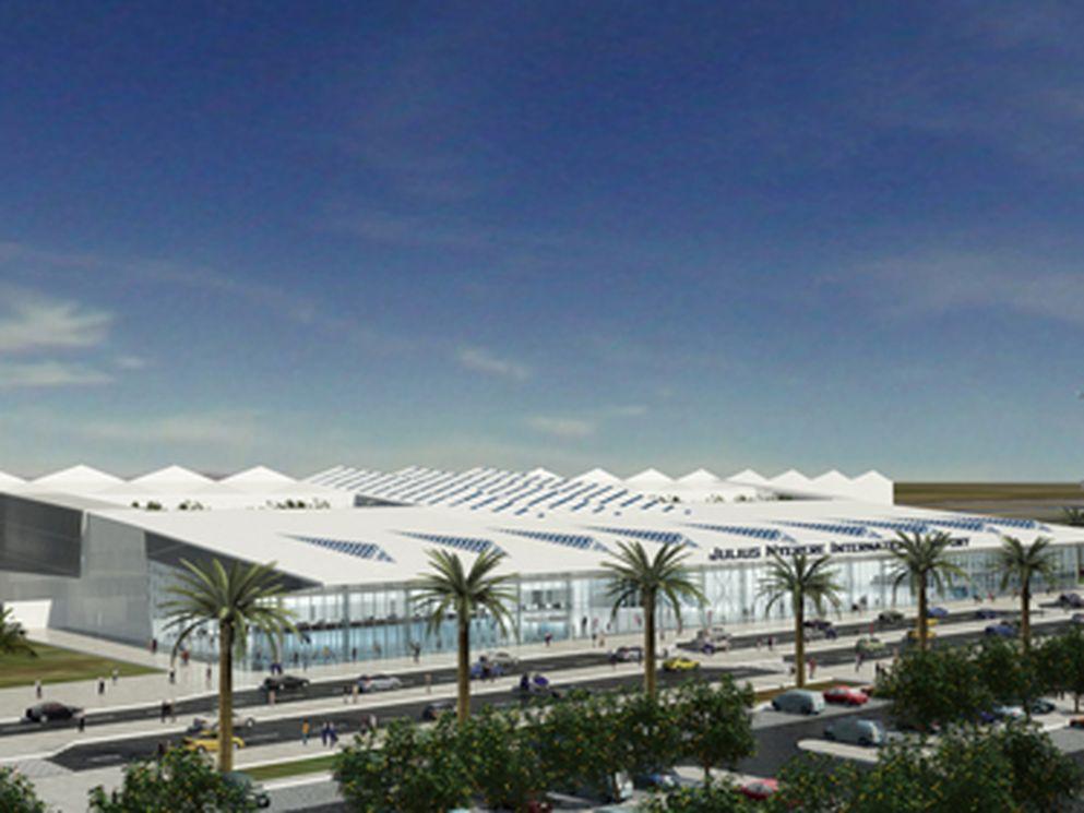 Artist’s impression exterior Dar-es-Salaam International Airport Terminal 3