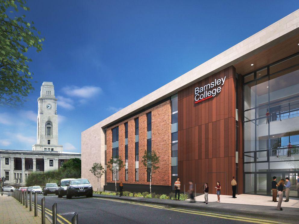 Artist impression Barnsley College Sixth Form Centre