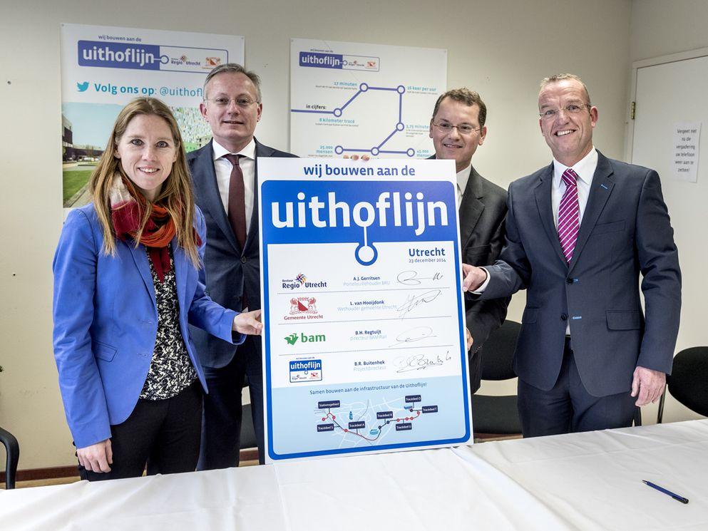 Contract Uithoflijn ondertekend