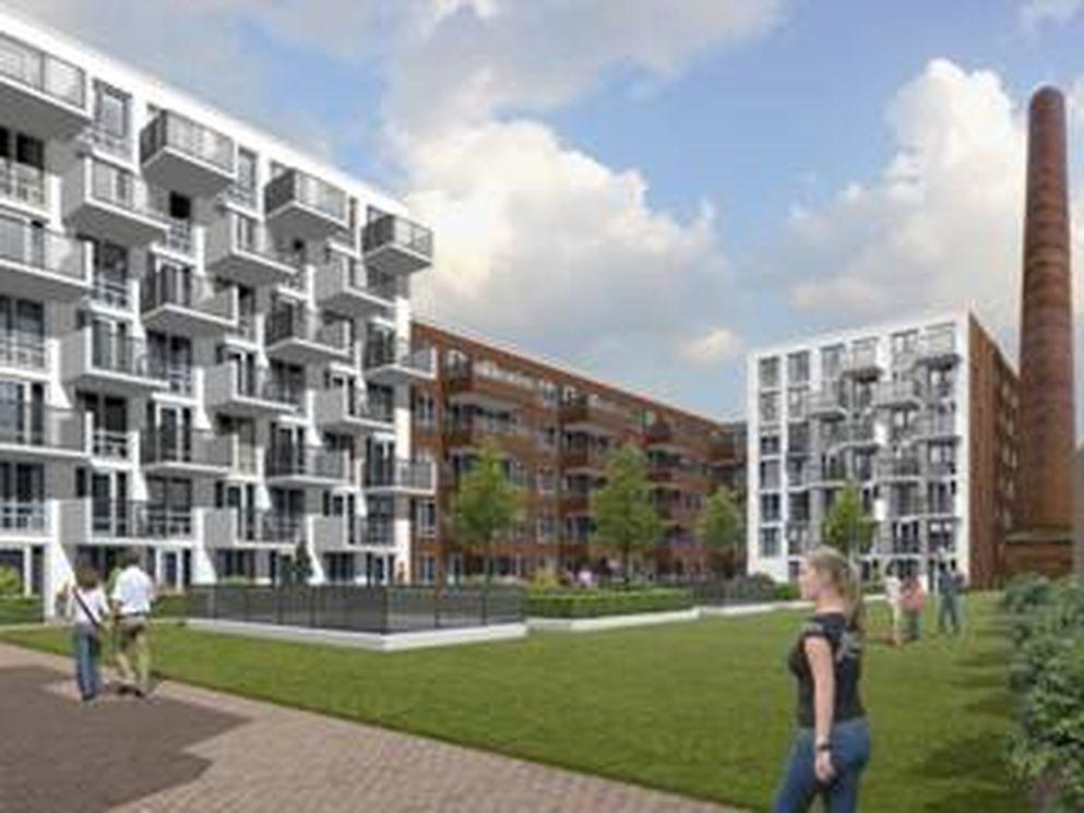 Drie Hoefijzers Zuid nadert voltooiing: wethouder Arbouw verricht officiële handeling Brouwhof op Drie Hoefijzers-terrein Breda