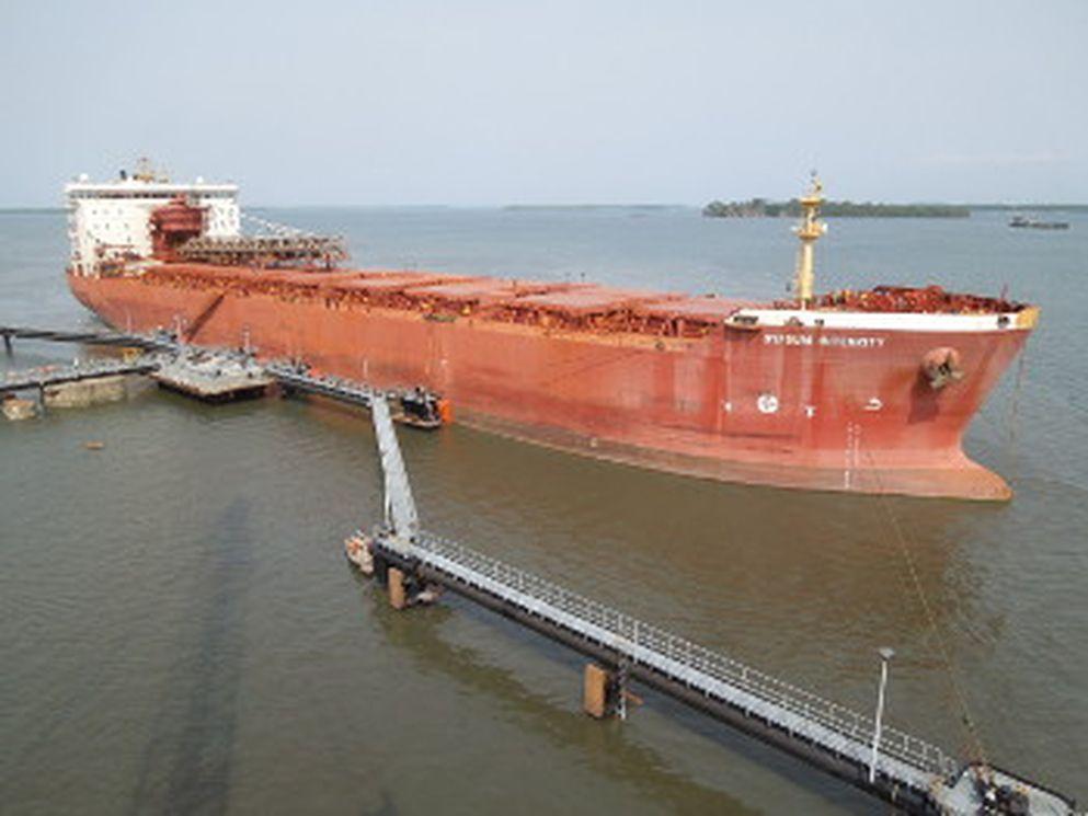 First ship at fuel jetty Sierra Leona