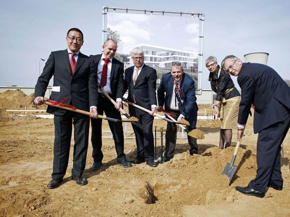 Officiële start bouwwerkzaamheden LANXESS EPDM hoofdkantoor op Chemelot Campus, Sittard-Geleen