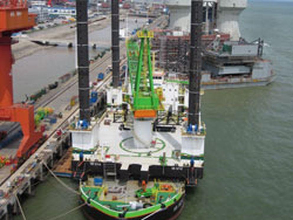 New built jack-up barge