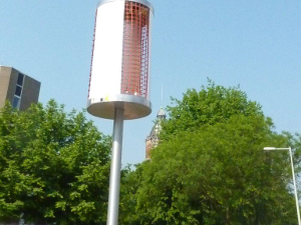Lichtmast die fijnstof afvangt onthuld tijdens Masterclass