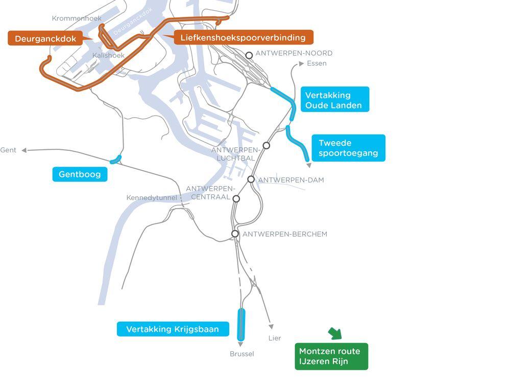 Infrabel start met de spooraanleg voor de Liefkenshoekspoorverbinding; strategisch infrastructuurproject in de Antwerpse haven zit op schema