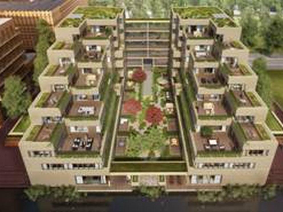 Wethouder Van Poelgeest geeft startsein bouw appartementen OPZUID op de Zuidas in Amsterdam; ruim vijftig procent appartementen verkocht