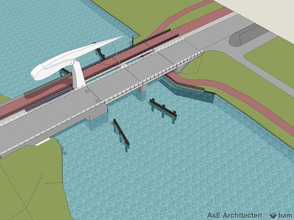 Sloop Vollenhoverbrug gestart; tijdelijke brug en voorziening voor fietsers