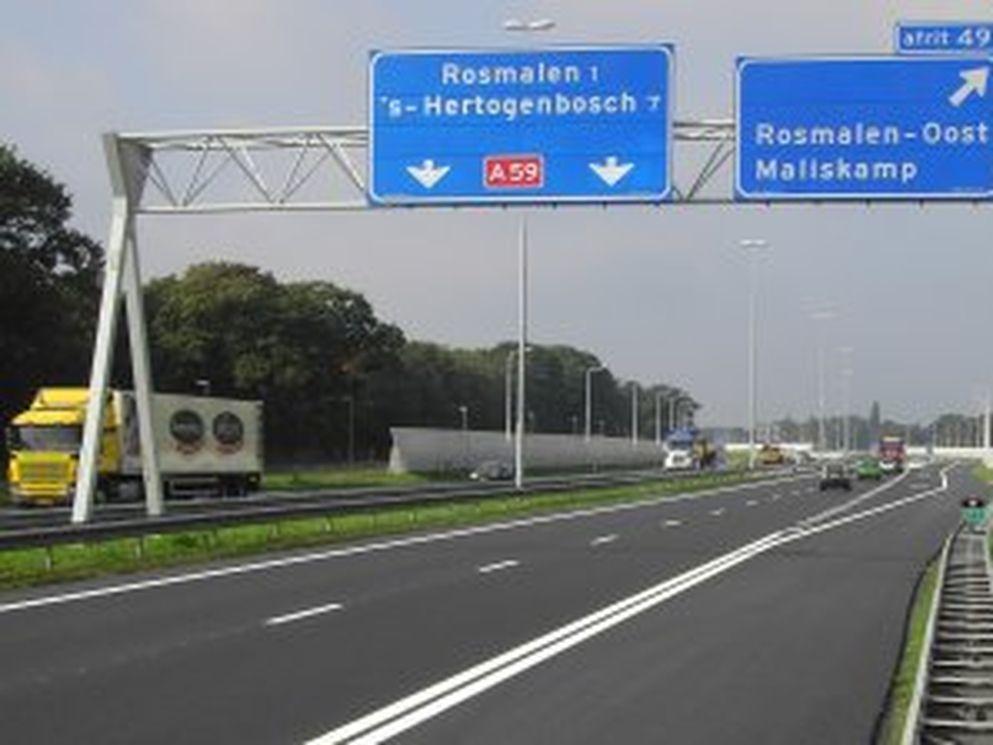 N59 Rosmalen - Geffen nu autosnelweg A59