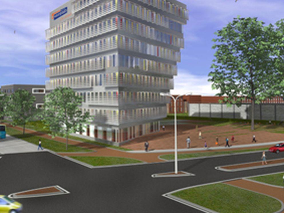 Start bouw nieuw kantoor De Woonplaats in Zuiderval, Enschede
