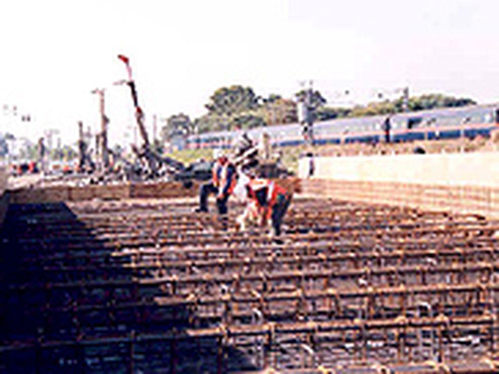Ground strengthened for high-speed trains