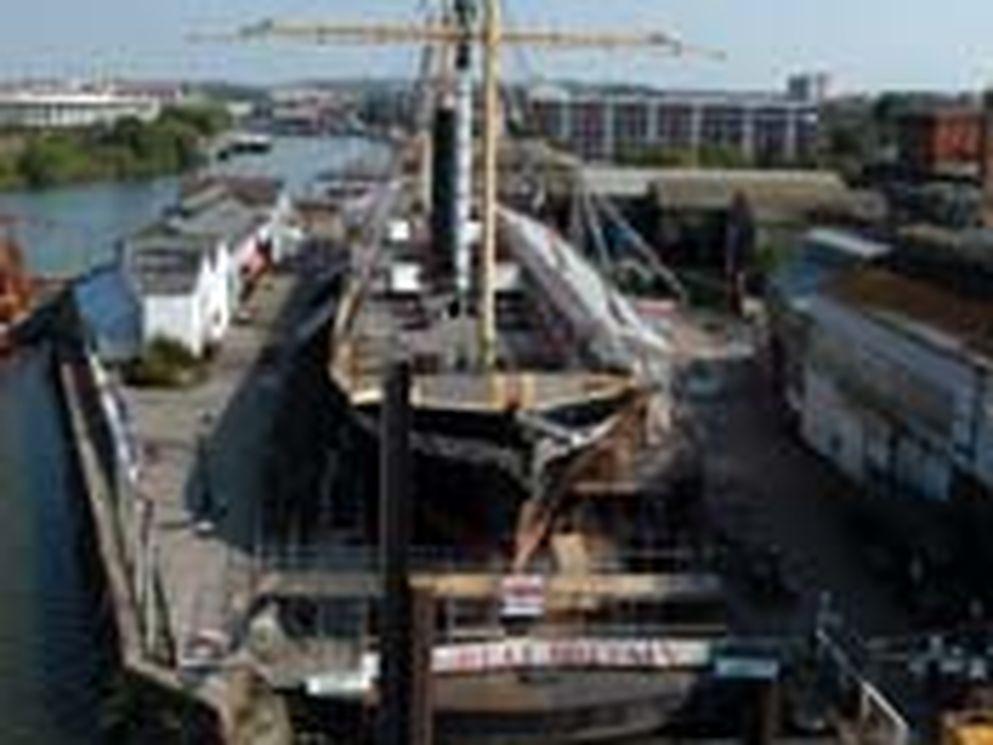 Dock renovation for old steamship