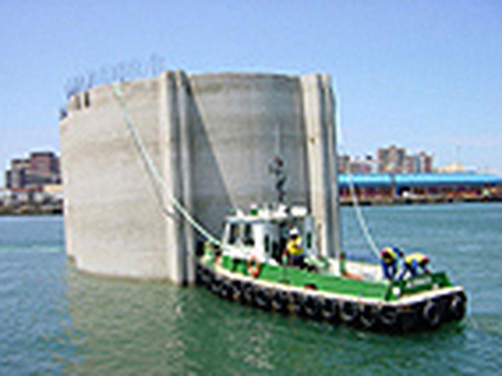 Caissons floated out in Durban