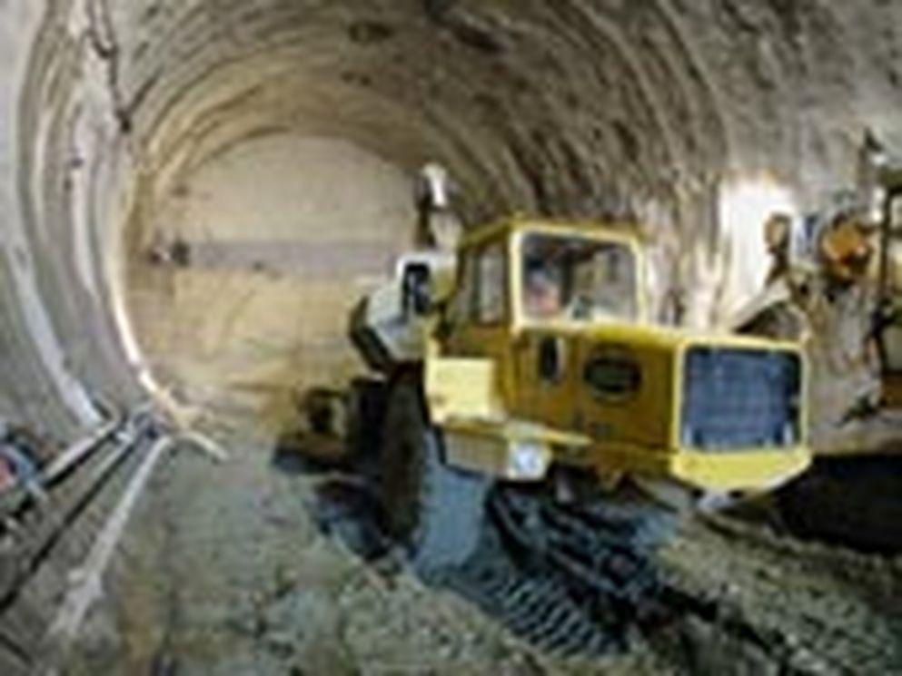Drilling under Swiss mountain