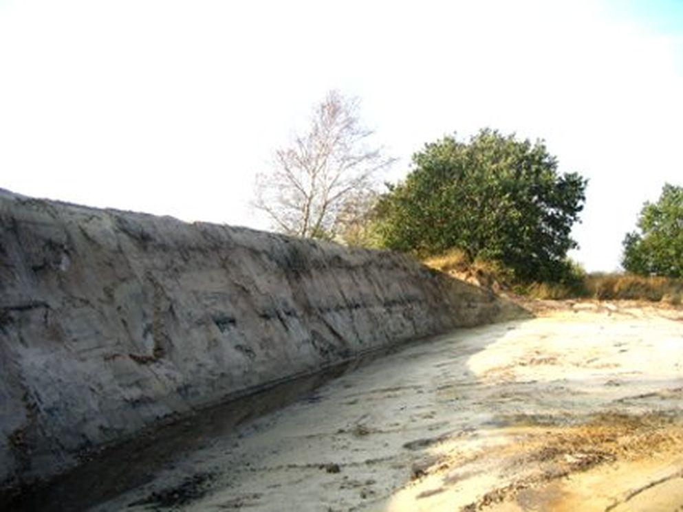 Permanente oeverzwaluwenwand in oud zanddepot Fonejacht