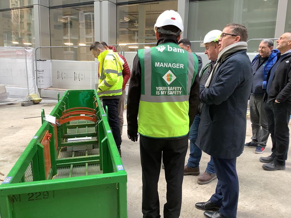 Safety innovation for lifting trialled at Kings Cross set to roll out across BAM