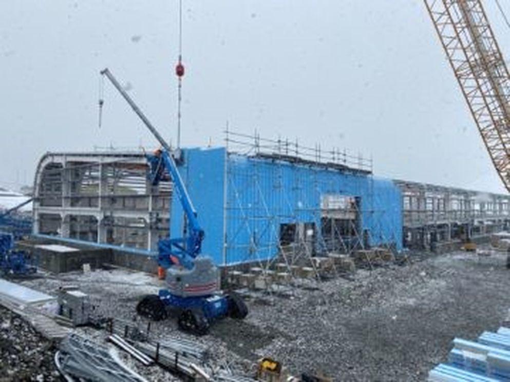 Exterior complete for new Antarctic science and operations facility