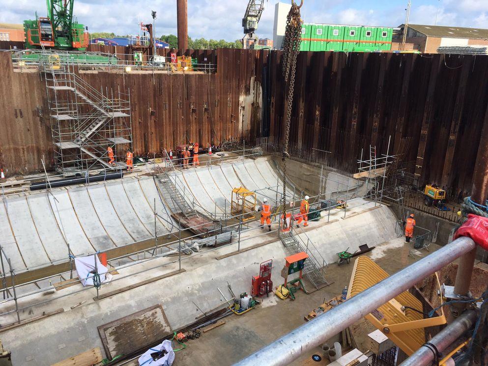 Build of Boston barrier