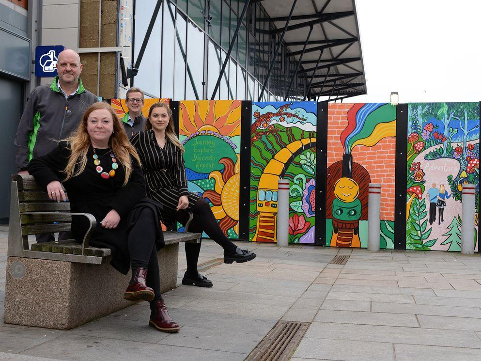 Youngsters get on board for Sunderland Station artwork