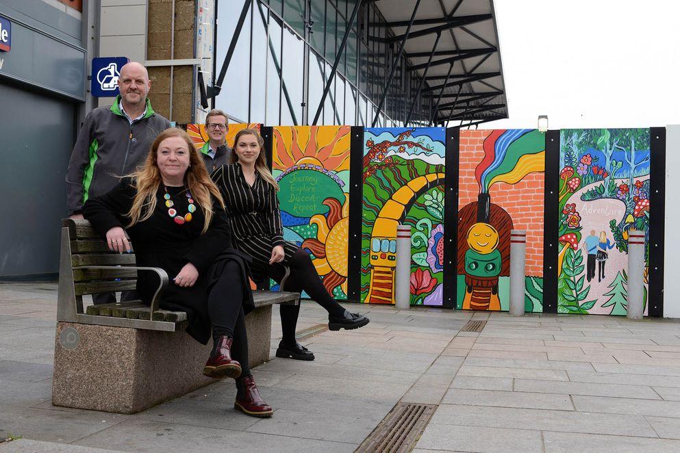 Youngsters get on board for Sunderland Station artwork