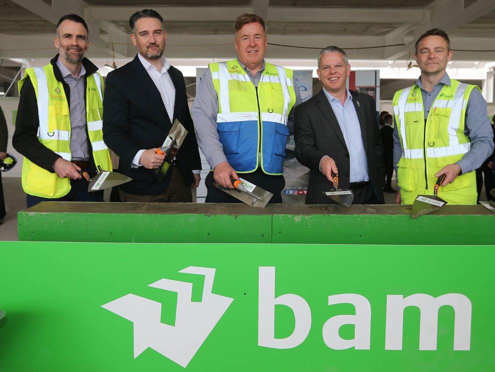 Topping out celebration for sustainable new Dunfermline Learning Campus