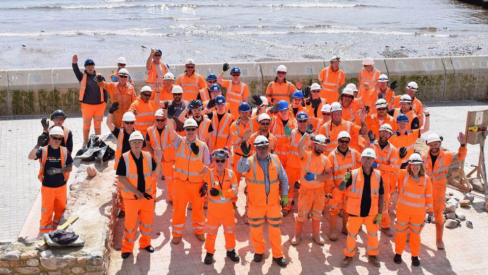 £80 million Dawlish sea wall, which will help protect vital rail link to the south west, set to open to public