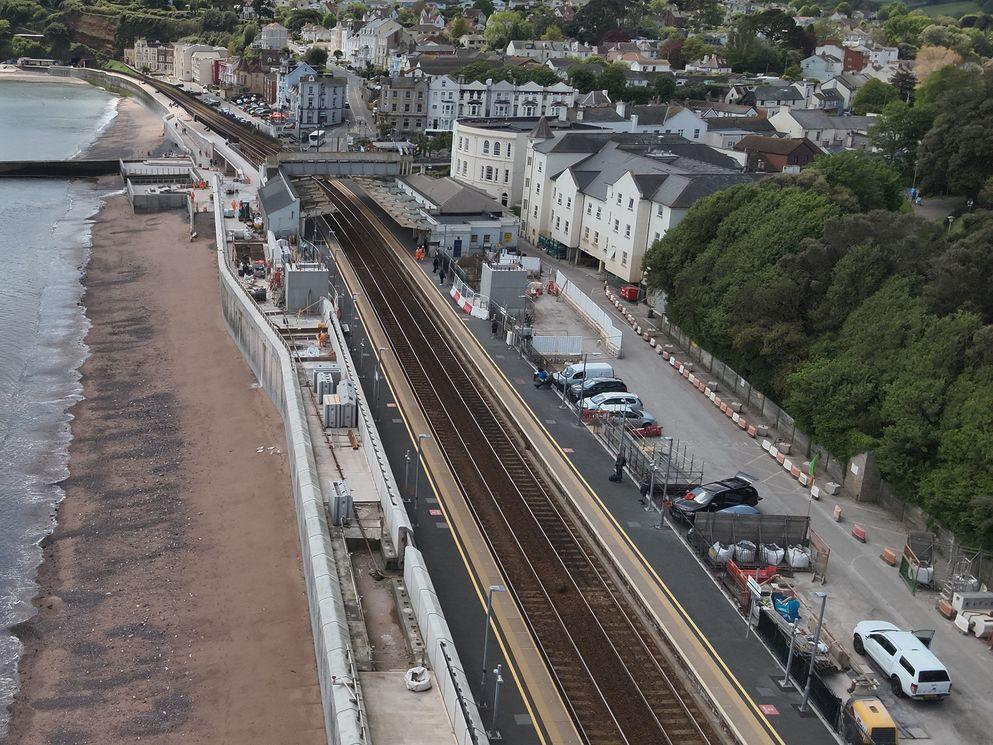 £80 million Dawlish sea wall, which will help protect vital rail link to the south west, set to open to public